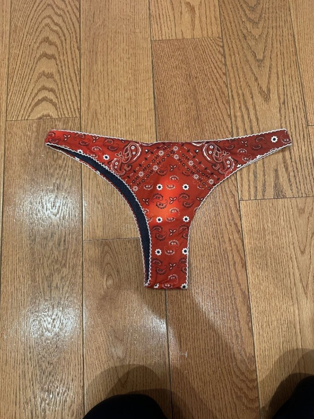 Agua Bendita Red Bandana Print Bikini Bottom